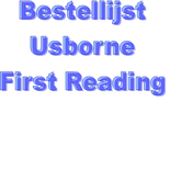 Bestellijsten Usborne First Reading