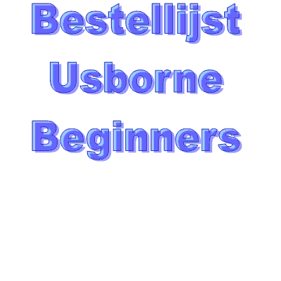 Bestellijst Usborne Beginners